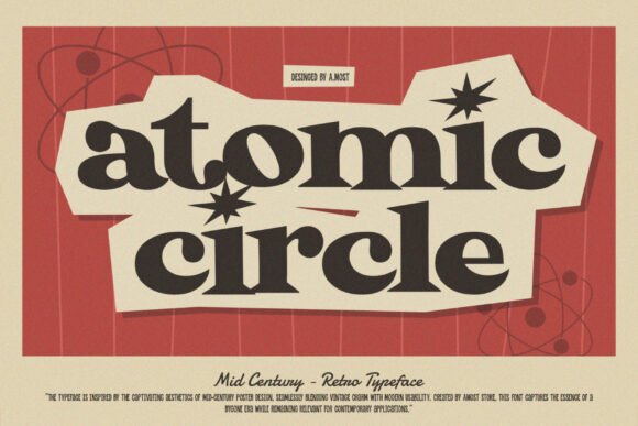 Atomic Circle: A Retro Display Typeface for Modern Web Design