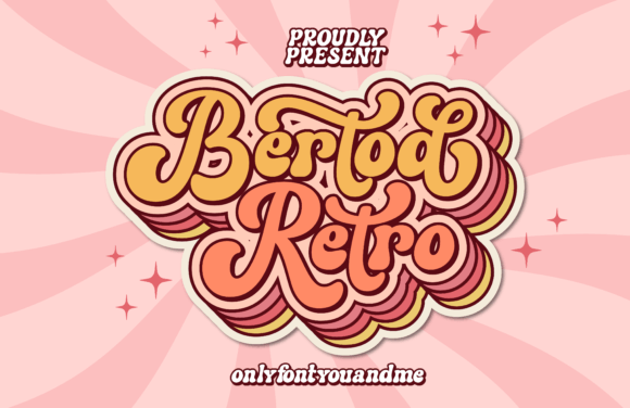 Bertod Retro: A Playful Display Typeface for Bold Branding