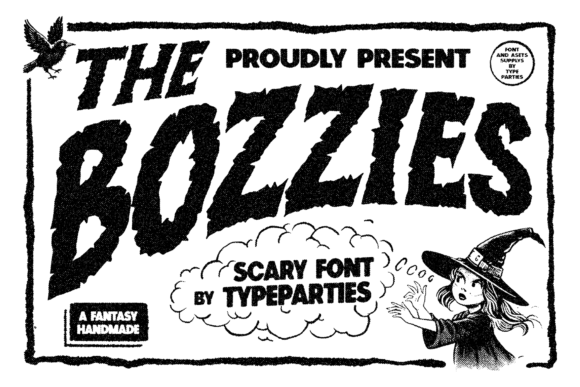 Bozzies: The Spooky Display Typeface for Digital Brand Identity