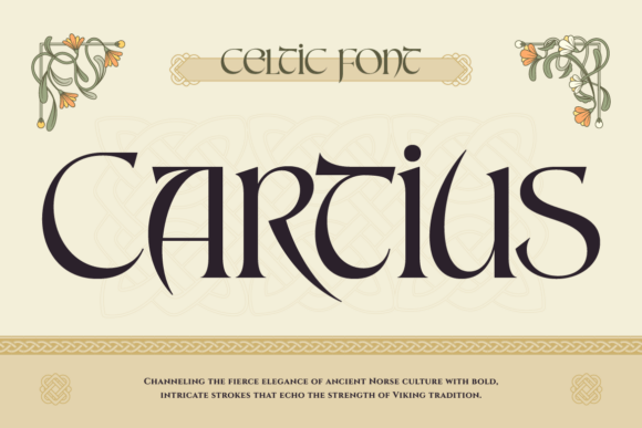 Cartius: A Display Typeface for Bold Editorial Design