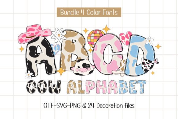 Cow Alphabet: A Playful Display Typeface for Modern Brands