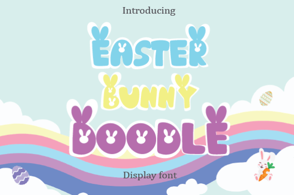 Easter Bunny Doodle: A Playful Display Font for Digital Design