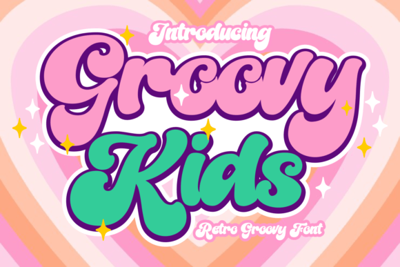 Groovy Kids: The Whimsical Display Font for Handmade Labels and Shop Branding