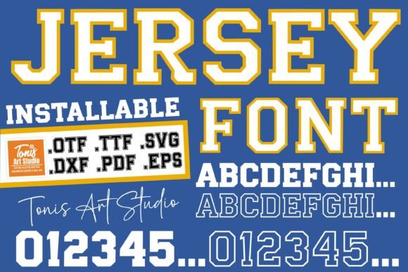 Jersey Outline: The Perfect Display Typeface for Small Business Branding