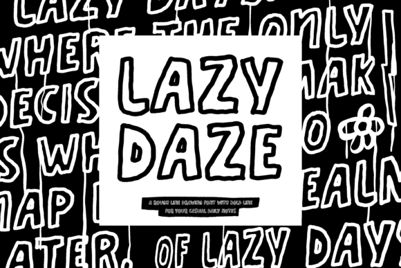 Lazy Daze: The Bold Display Font for Casual Campaigns