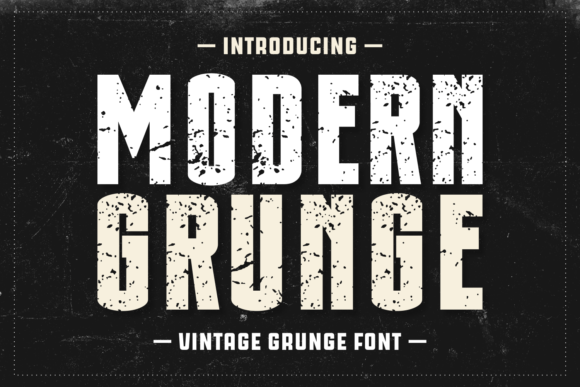 Modern Grunge: A Bold Display Typeface for Edgy Brand Identity