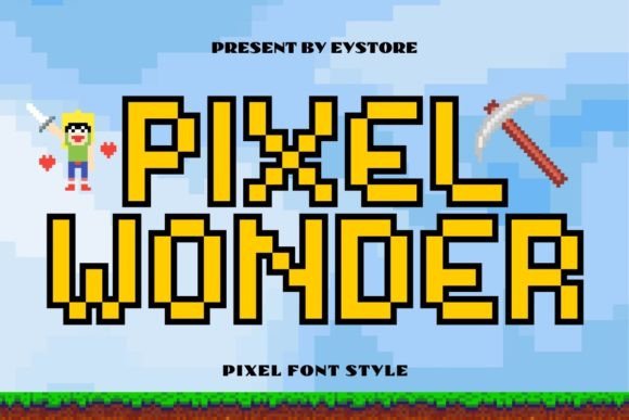 Pixel Wonder: The Energetic Display Typeface for Modern Editorial Design