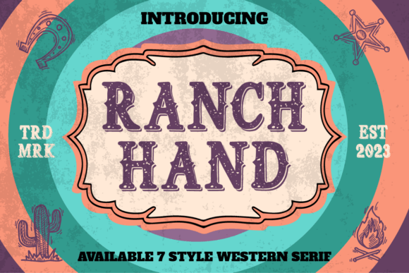 Ranch Hand: The Wild West Display Typeface for Festive Campaigns
