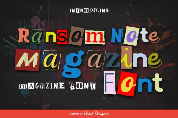 Ransom Note Magazine: The Perfect Display Font for Handmade Brands
