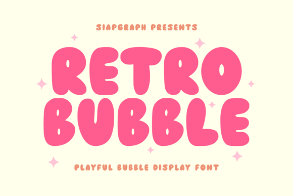 Retro Bubble: The Bold Display Typeface for Memorable Branding