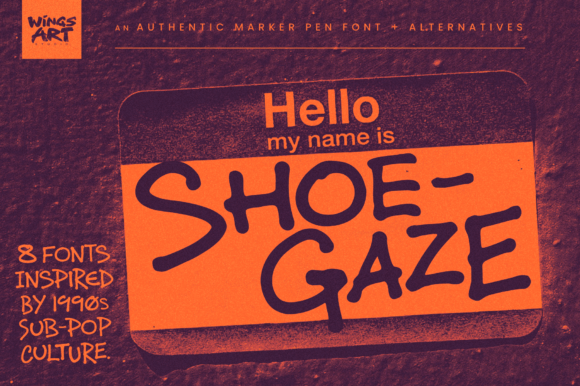 Shoegaze: The Handwritten Typeface That Brings 90s Alt-Rock Soul to Editorial Design