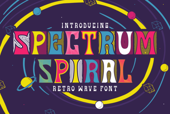 Spectrum Spiral: The Retro Wave Display Font for Modern Web Design