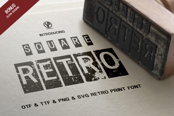 Square Retro: A Vintage Display Typeface for Digital Brands