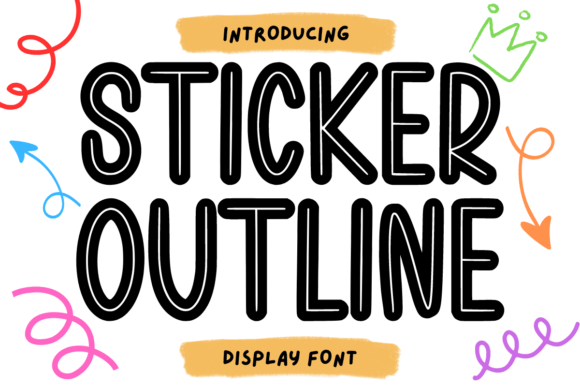 Sticker Outline: The Perfect Display Typeface for Bold Branding