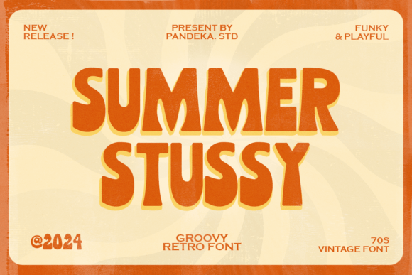 Summer Stussy: The Retro Display Font That Elevates Campaign Visuals
