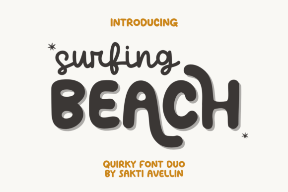 Surfing Beach Duo: A Playful Display Font for Brand Identity