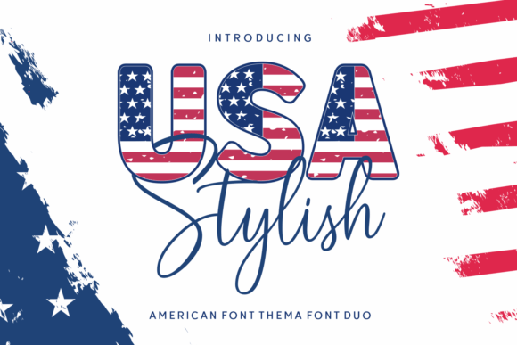 Usa Stylish: The Patriotic Display Typeface for Campaigns