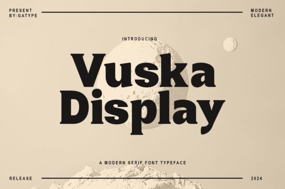 Vuska Display: The Modern Typeface for Handmade Brands
