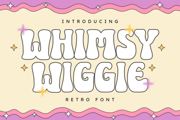 Whimsy Wiggle: A Retro Display Font for Campaign Creativity